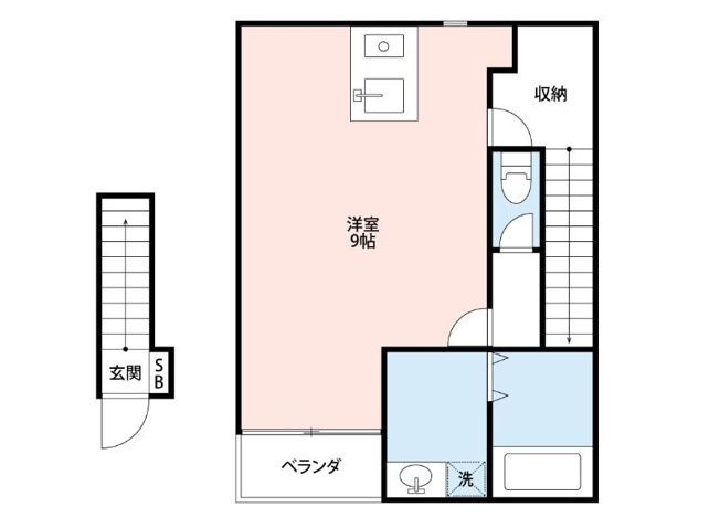 【間取り】 | フルール谷在家I