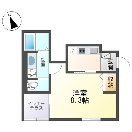 ヴィラ アズールAの間取り|間取図