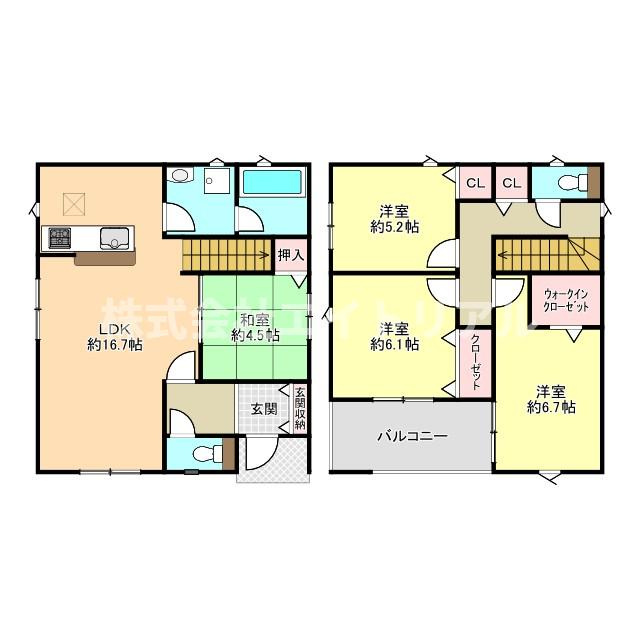 可児郡御嵩町上恵土　第8　新築戸建　全5棟の間取り