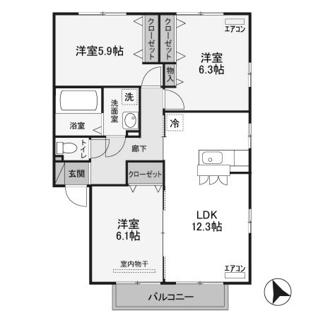 【間取り】 | ラ・メールアン