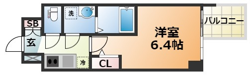 エスリード神戸三宮ヒルズの間取り