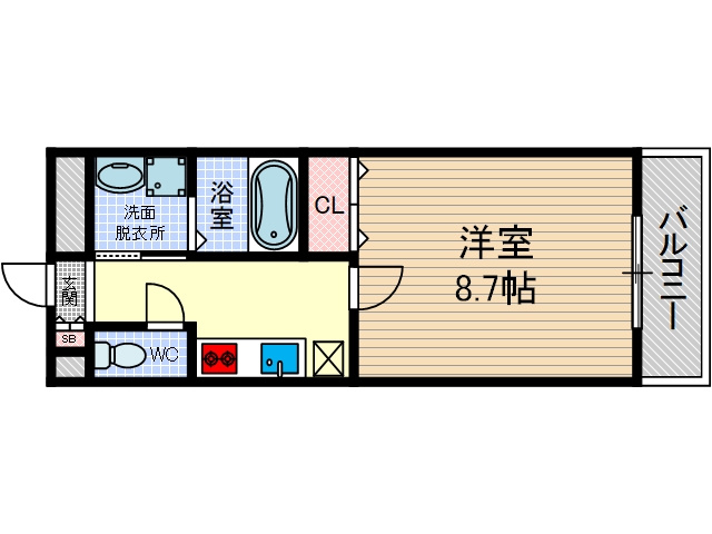 【間取り】 | アンプルールクラージュ森脇