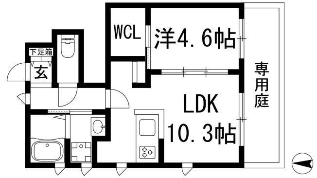 【間取り】 | エール逆瀬川
