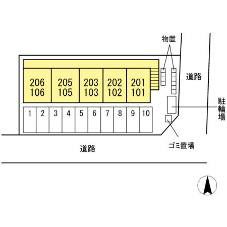 アクシス寺町の駐車場