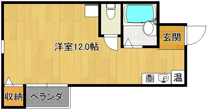 サンビレッジＡ棟の間取り