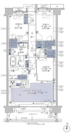【間取り】 | プラウド弦巻三丁目