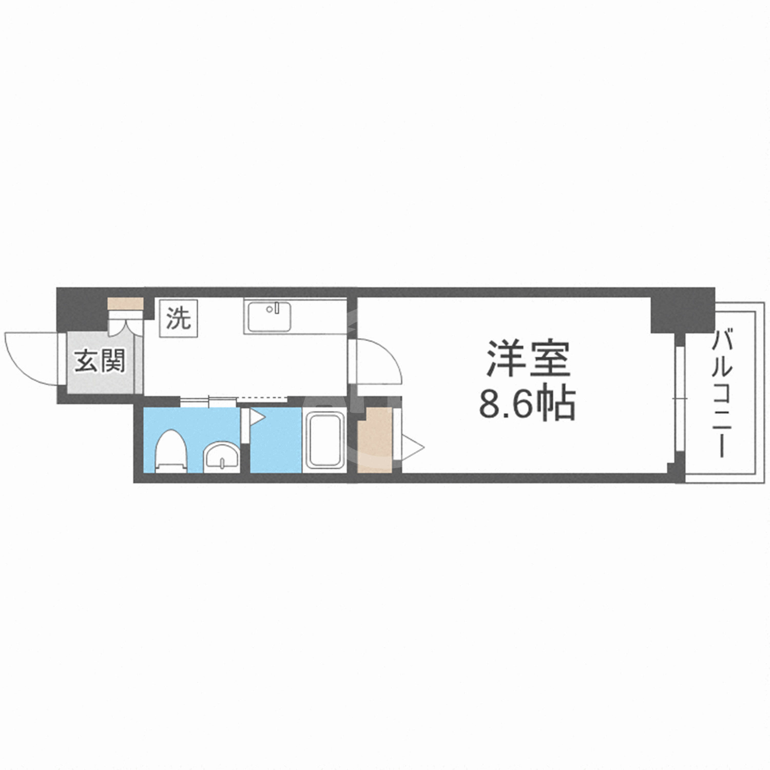 JINO新町の間取り|ＪＩＮＯ新町　開放感のある間取り
