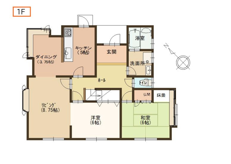 【間取り】 | 筑紫野市光が丘４丁目　中古一戸建☆仲介手数料無料☆