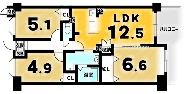サングレール・アペックスの間取り