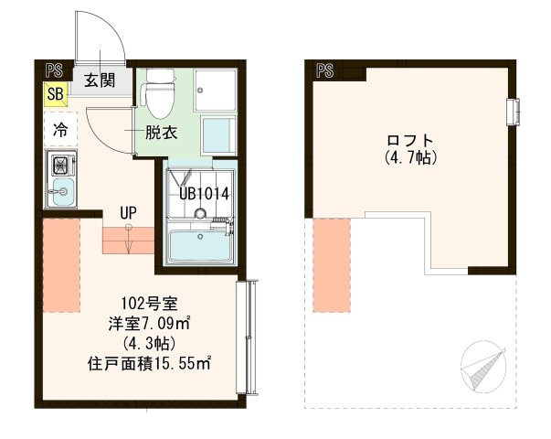 【間取り】 | ハーモニーテラス四ツ木