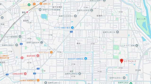 メイプルコートの地図