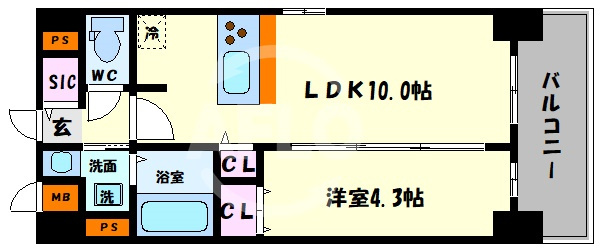グランパシフィック田島Luxeの間取り|グランパシフィック田島　間取り
