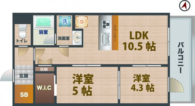 【間取り】 | ラ・ミアカーサ東中野