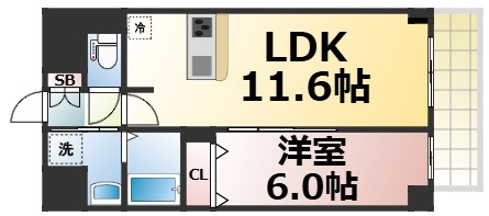 【間取り】 | Avenir新深江　仲介手数料無料