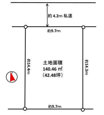 【区画図】 | 三ケ木売地