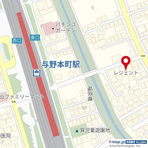 レジェンド与野本町の地図
