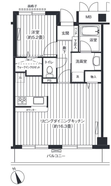 新御茶ノ水アーバントリニティの間取り