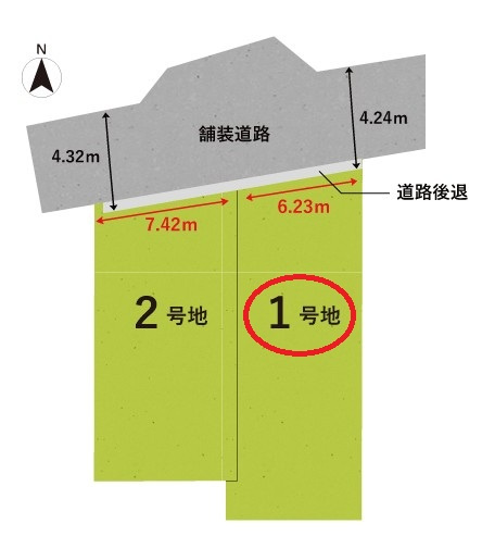 【土地図】 | 八尾市堤町2丁目1号地　山本小学校区　近鉄河内山本駅