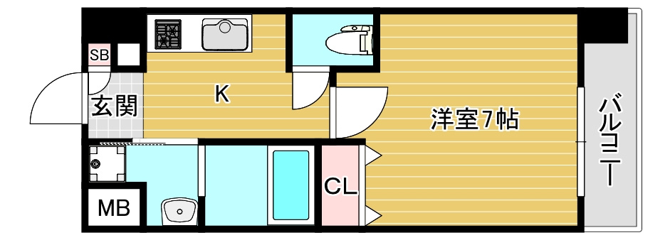 S-FORT難波西の間取り