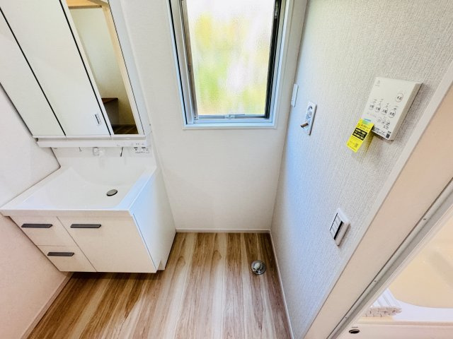 我孫子市湖北台２丁目新築戸建【湖北台東小学校：3分】のランドリースペース|洗濯機置き場