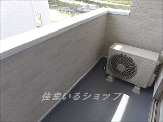 リバーサイド真倉　Ｂのバルコニー