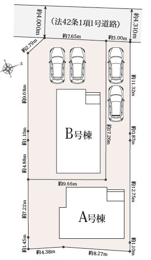 【区画図】 | 富士市国久保１丁目2091番　新築戸建て　A号棟