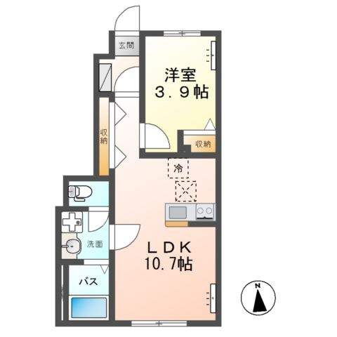 Verseau（ヴェルソー）の間取り