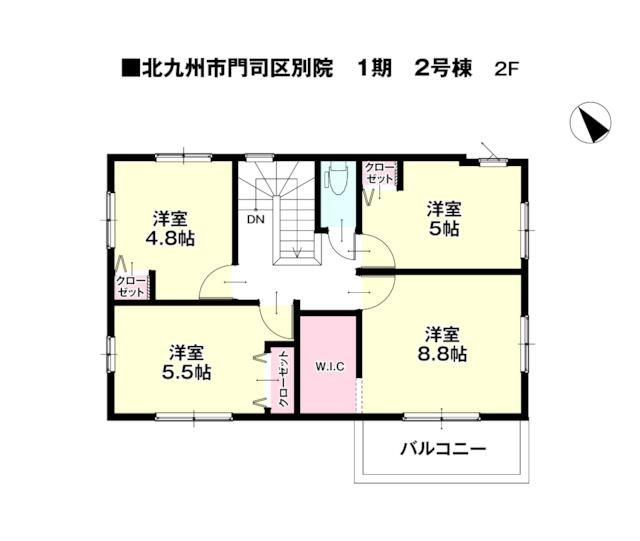 北九州市門司区別院1期の間取り