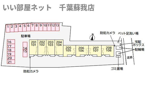 ヒカルサ市原五井の区画図