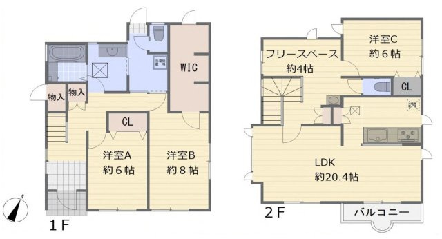 フルリフォーム　高台　3LDKの間取り|導線を考えられた間取り