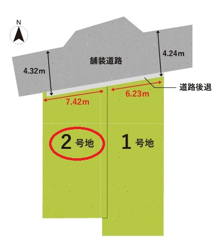 【土地図】 | 八尾市堤町2丁目2号地　山本小学校区　近鉄河内山本駅