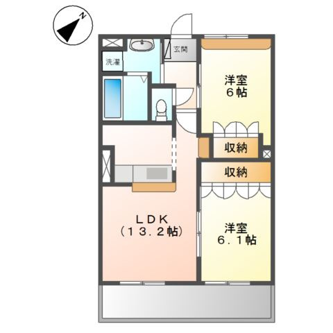 エルグランデ北在家の間取り