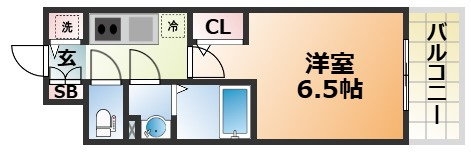 エスリード神戸兵庫駅ミッドポートの間取り