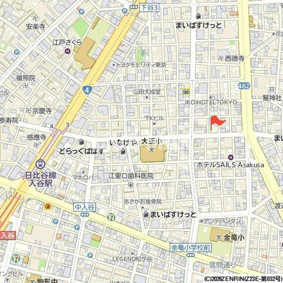 【地図】ブランシエスタ入谷グランデ