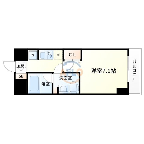 ミュプレ江坂(旧:ベルフェリーク江坂)の間取り|ミュプレ江坂　間取り