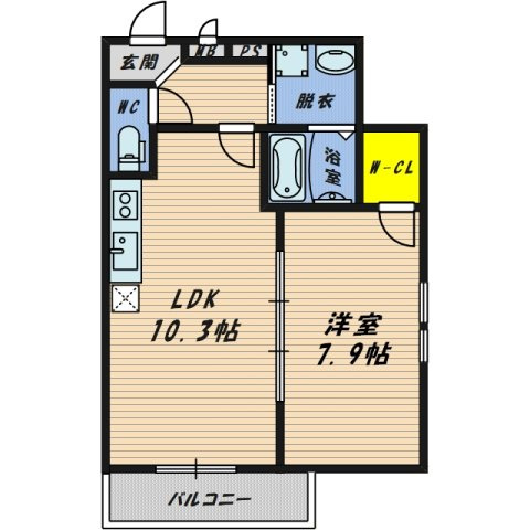 【間取り】 | フジパレスファースト内代