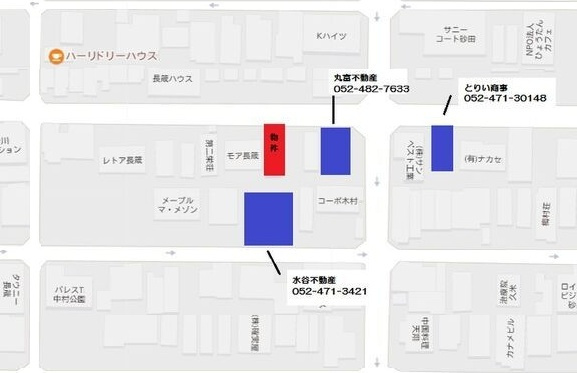 REGALEST中村公園deuxの地図