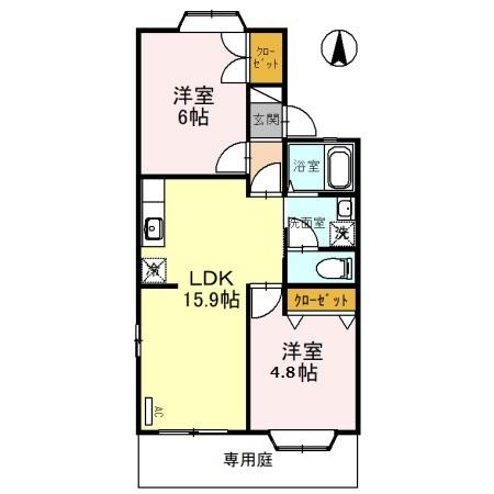 カメリアＴＫハイツの間取り