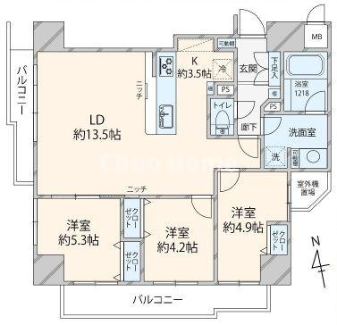 ベルハイム元浅草の間取り|南向き・3方角部屋住戸につきまして日当たり・通風良好。新規フルリノベーション施工が完了いたしましたのでいつでも内覧が可能です。既存住宅売買瑕疵保険加入物件ですのでご購入後も安心して暮らせます。