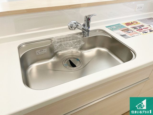 神戸市西区伊川谷町有瀬　第7期　新築一戸建ての設備|広々としたシンクで食器洗いも楽々！
