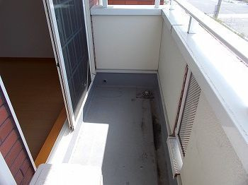 ラフレシールＨのバルコニー