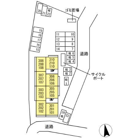 プレミエール　御井の区画図