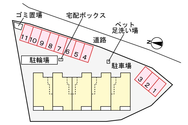 クレール和泉の区画図