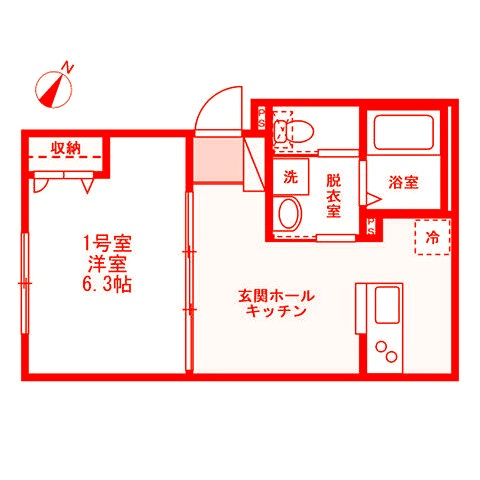 茅ヶ崎市小和田３丁目のアパートの間取り