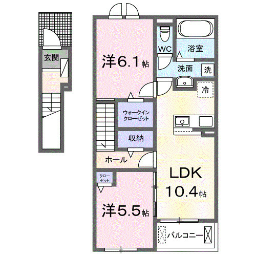 クレール和泉の間取り