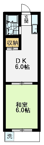【間取り】 | コーポ吉村 | 洋室に変更