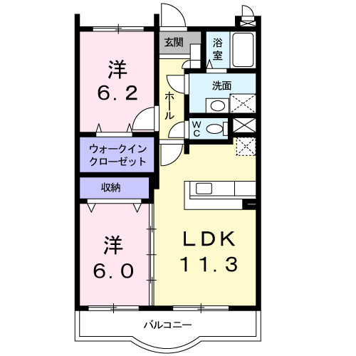 カーサセレノの間取り