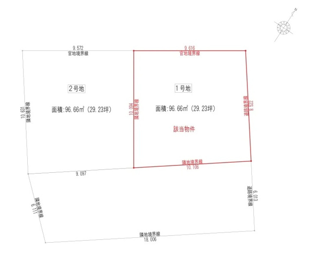 【区画図】 | 駿河区石田6期　新築戸建　2号地