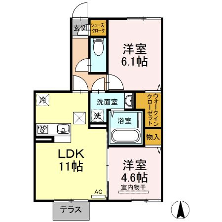 ソラーナ　Ⅱの間取り