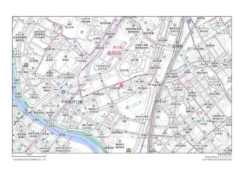 Live Casa県庁前の地図